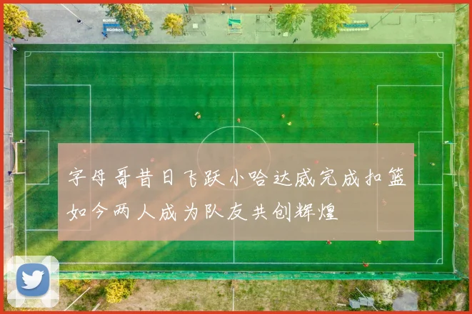 字母哥昔日飞跃小哈达威完成扣篮如今两人成为队友共创辉煌